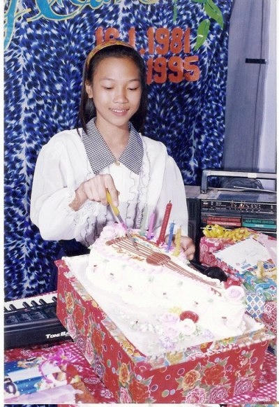 Mỹ Tâm trong ngày sinh nhật lần thứ 14 của mình.