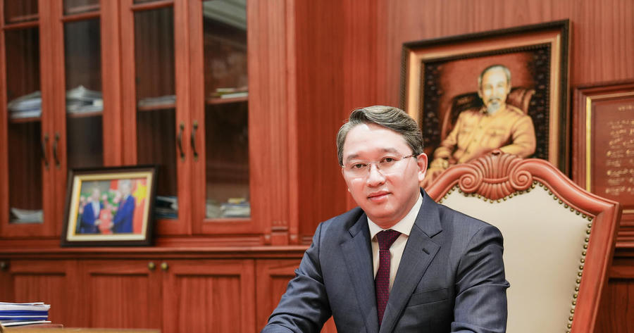 Ủy viên BCH Trung ương Đảng, Bí thư Đảng ủy, Bộ trưởng Bộ Tư pháp Nguyễn Hải Ninh. (Ảnh: P.Mai)