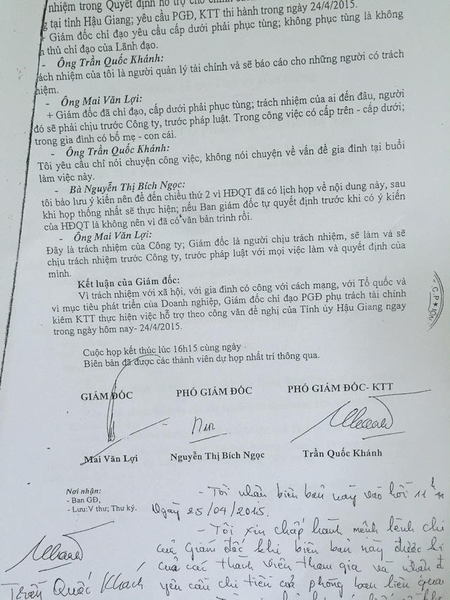 Ông Mai Văn Lợi khi mới lên Giám đốc Halico đã có những chỉ đạo, bất chấp ý kiến ban lãnh đạo Halico, gây thua lỗ cho công ty này.