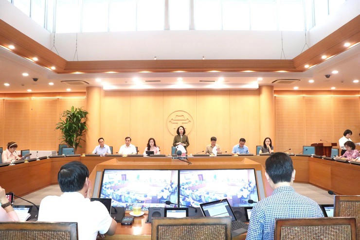 Quang cảnh hội nghị Giao ban công tác phòng, chống dịch bệnh sốt xuất huyết.