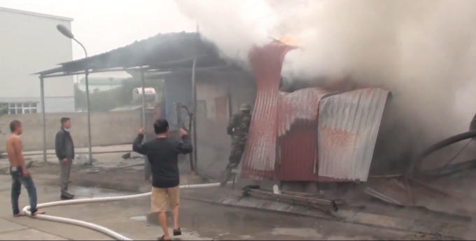 Hiện trường nơi xảy ra vụ hỏa hoạn.