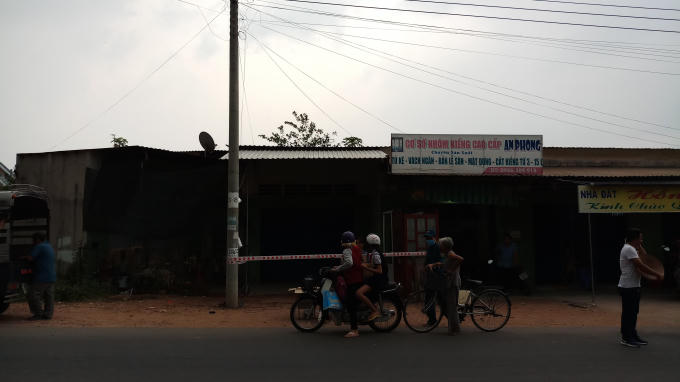 Hiện trường nơi xảy ra vụ việc.