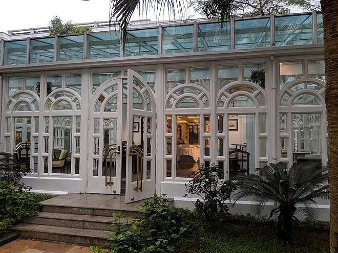 Nhà hàng Le Club Bar được cho là nơi sẽ diễn ra bữa tiệc tối giữa hai nhà lãnh đạo. Ảnh: Vietnamplus