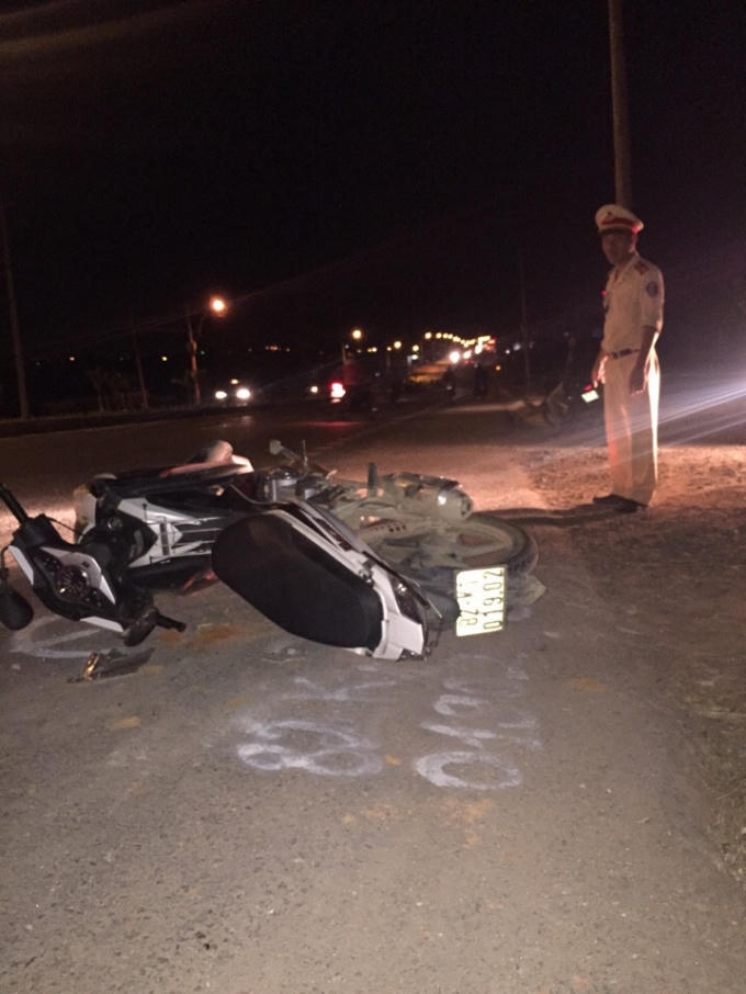 Hiện trường một trong những vụ tai nạn