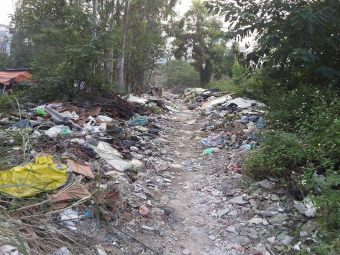 Đường Dân sinh trước đây đã biến thành "con đường rác thải".