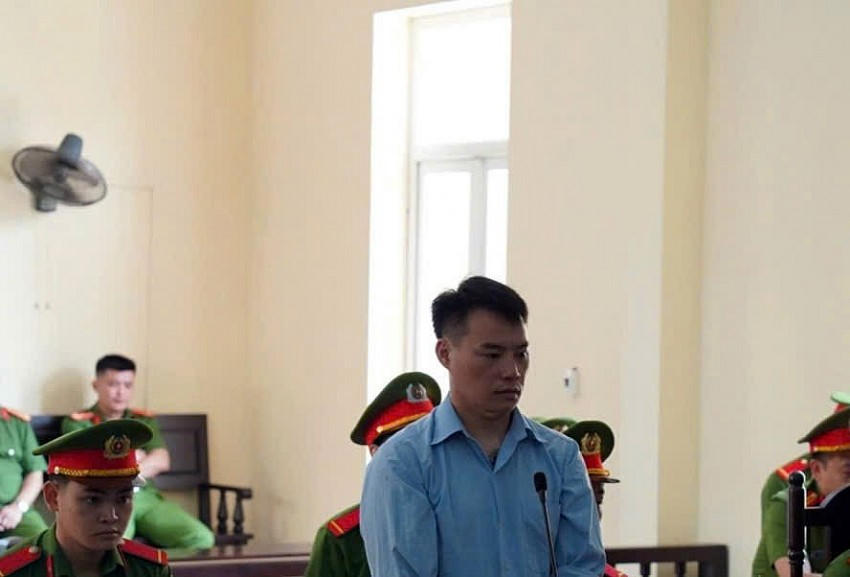 Bị cáo Vàng Thanh Sá tại phiên toà. (Ảnh: Công an Bắc Kạn).