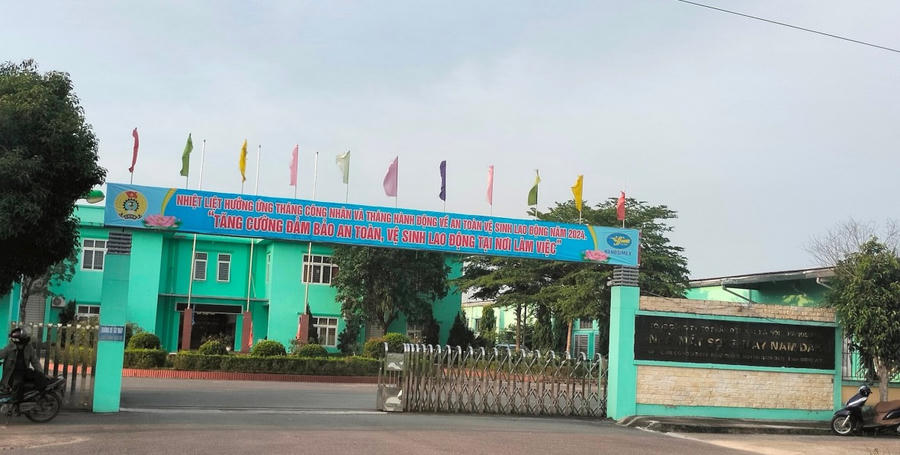 Chi nhánh Tổng công ty CP Dệt may Hà Nội – Nhà máy may Nam Đàn sử dụng nguồn nước dưới mặt đất trái quy định - Ảnh DT.
