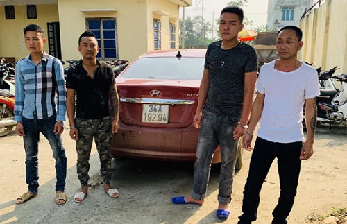 Bốn đối tượng cộm cán tham gia hành hung Chủ tịch xã Định Liên.