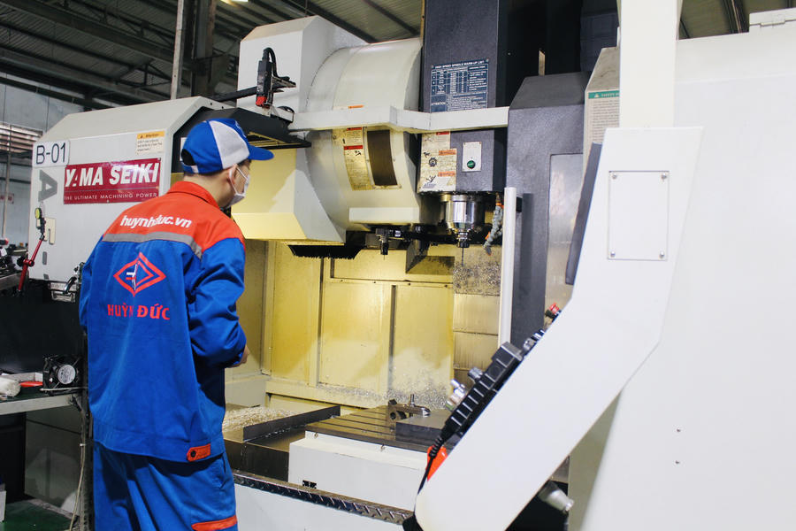 Sản xuất tại một DN ngành công nghiệp hỗ trợ ở TP Biên Hòa - Đồng Nai.