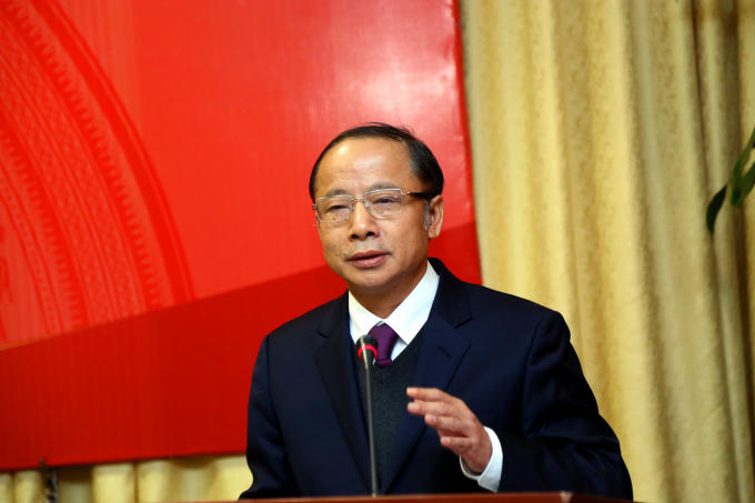 ĐBQH Nguyễn Văn Thân trong một lần trả lời phỏng vấn (Ảnh trích nguồn Internet).