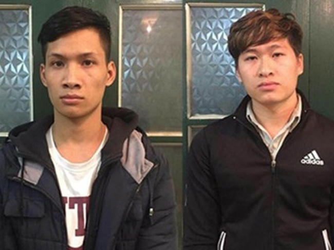 Hai đối tượng Nguyễn Tiến Sáng và Trần Đức Việt.