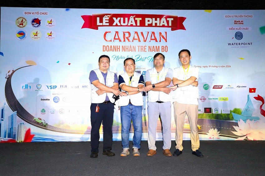 Chủ tịch Hội Doanh Nhân trẻ các tỉnh Đồng Nai - Bình Dương - Long An đoàn kết quyết tâm đồng tổ chức Caravan “Nghĩa Tình Đất Mũi” thành công tốt đẹp.