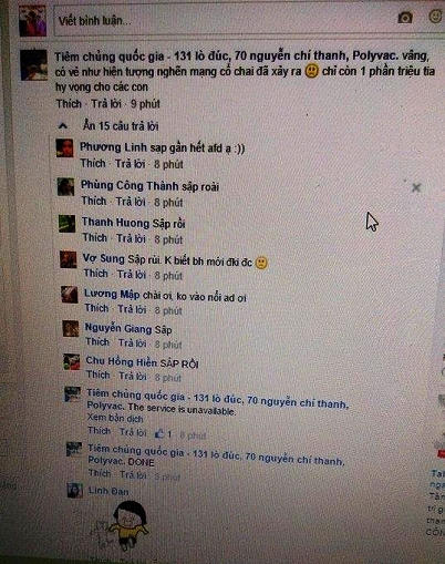 Rất nhiều phụ huynh lo lắng khi hệ thống đăng kí liên tục báo lỗi.