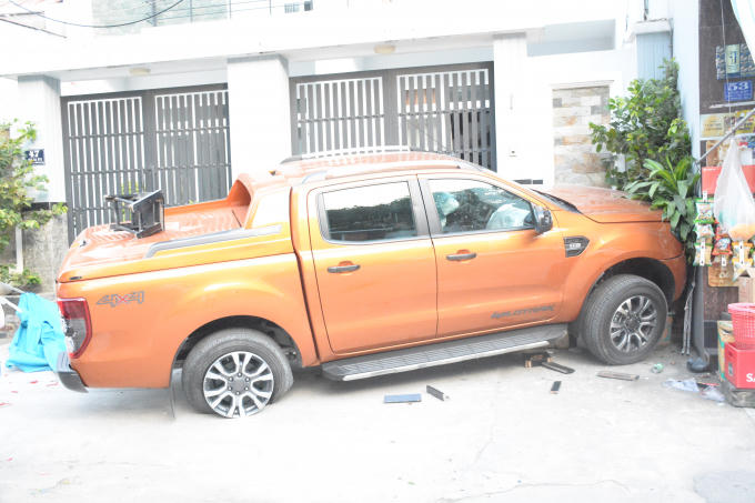 Chiếc bán tải gây tai nạn.