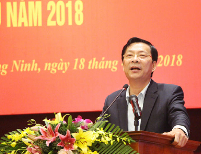 Đồng chí Nguyễn Văn Đọc phát biểu chỉ đạo tại Hội nghị.