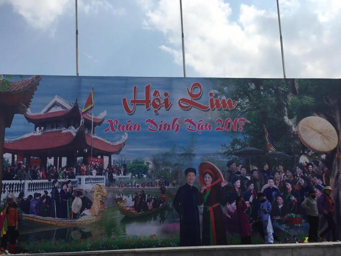 Sân khấu hội Lim đã được hoàn tất.