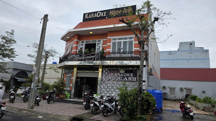 Quán Karaoke Ngọc Anh nơi các đối tượng tổ chức “bay lắc”.