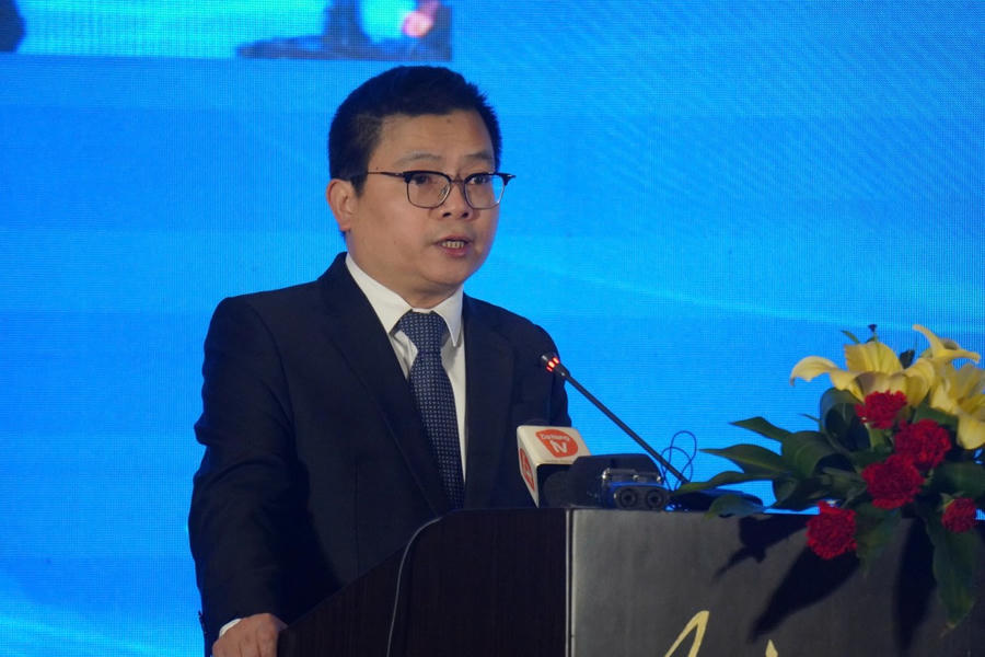 Thứ trưởng Bộ Công Thương Trương Thanh Hoài phát biểu tại diễn đàn.