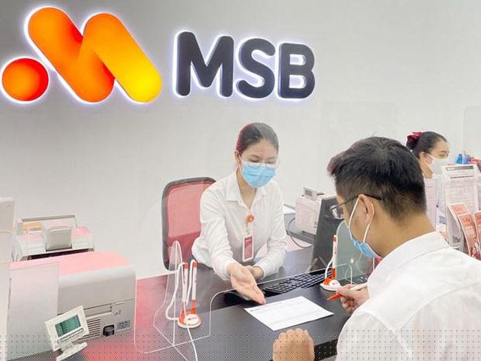 Giao dịch tại MSB. (Ảnh: CTV/Vietnam+)