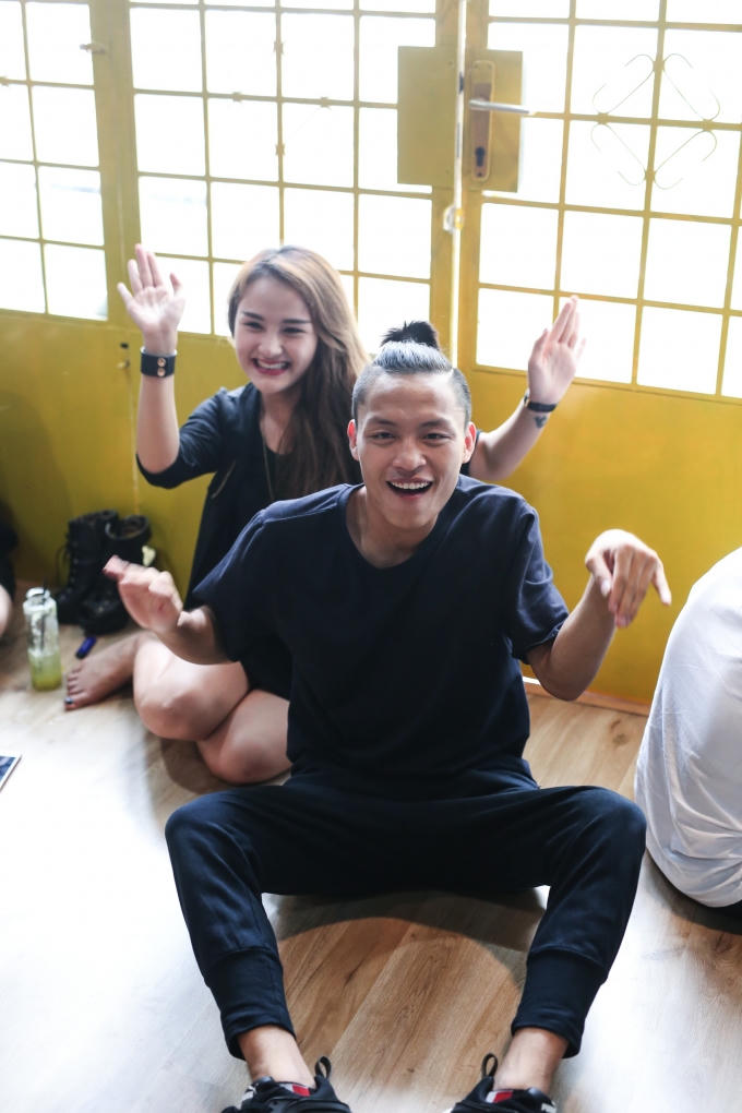 Cặp thí sinh Thanh Huyền và Việt Thắng.