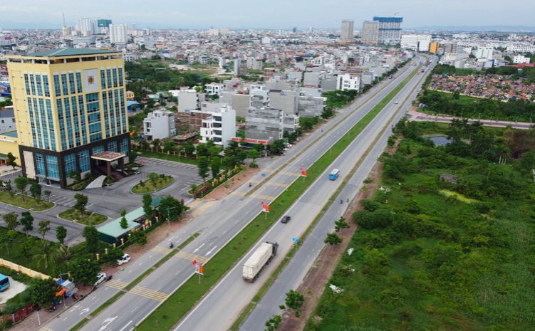 Đường Bùi Viện (hay còn gọi là Đại lộ Đông Tây) sẽ đấu nối với tuyến đường mới 6 làn từ Hải Dương xuống. Ảnh: ND