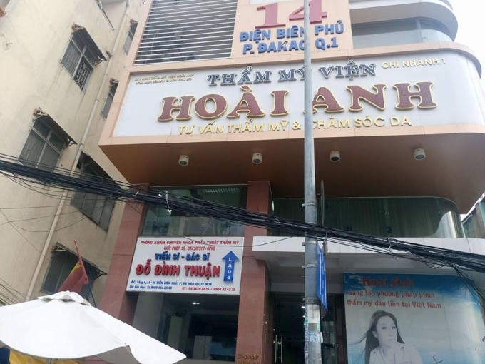 Cơ sở thẩm mỹ viện Hoài Anh.