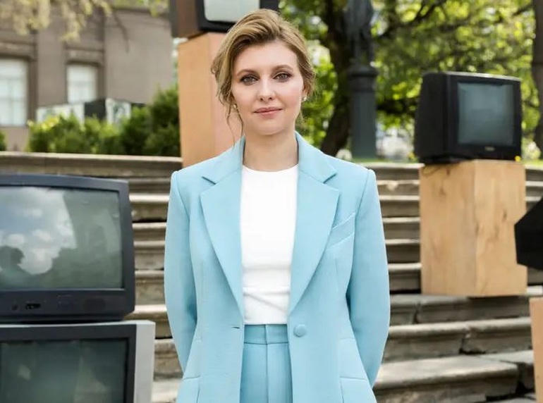 Đệ nhất phu nhân Ukraine Olena Zelenska (Ảnh: AP).