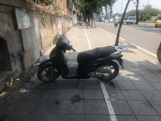 Chiếc xe SH bị mất trộm cách đây 7 năm.