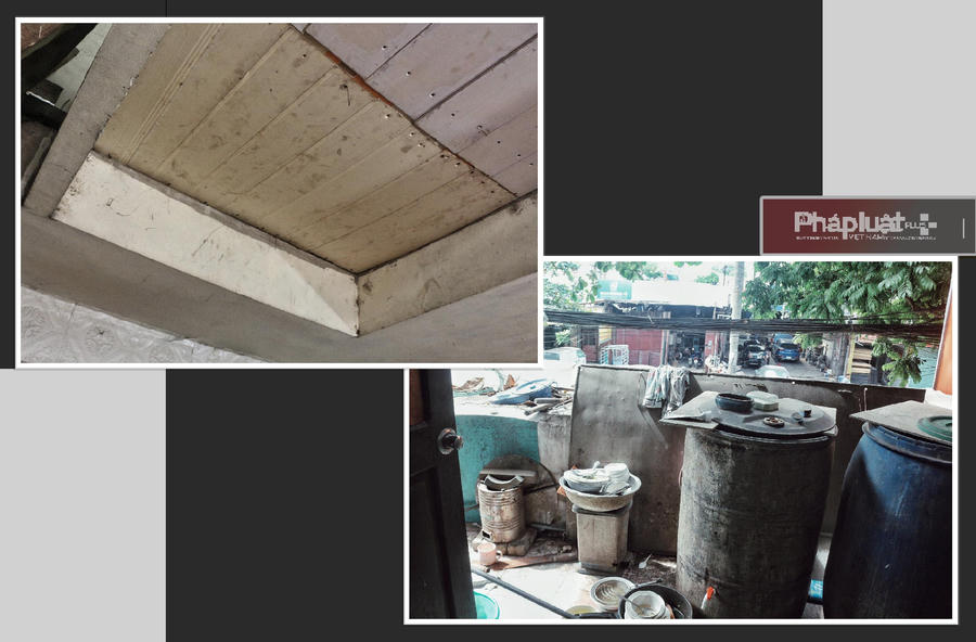 Điều kiện sống tạm bợ, vá víu của một hộ dân tại Dự án Khu nhà ở Mạ Kim.