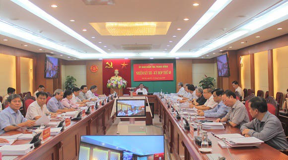 Ủy ban Kiểm tra Trung ương họp kỳ 48 - Ảnh: UBKTTW