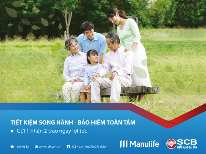 SCB đáp ứng đồng thời nhu cầu tiết kiệm và tham gia bảo hiểm của khách hàng