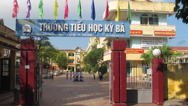 Trường Tiểu học Kỳ Bá , nơi xảy ra sự việc. Ảnh: Báo Thanh Niên