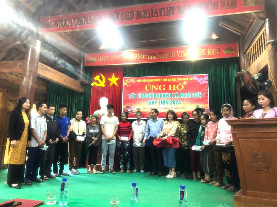 Một hoạt động thiện nguyện ấm áp nghĩa tình của VINASME Nghệ An dịp Tết nguyên đán 2024.