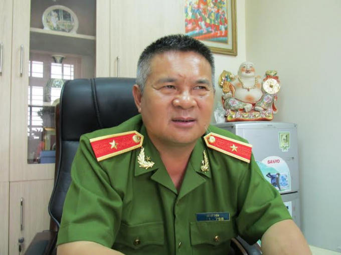 Thiếu tướng Hồ Sỹ Tiến, Cục trưởng Cục Cảnh sát hình sự (ảnh Lương Kết).
