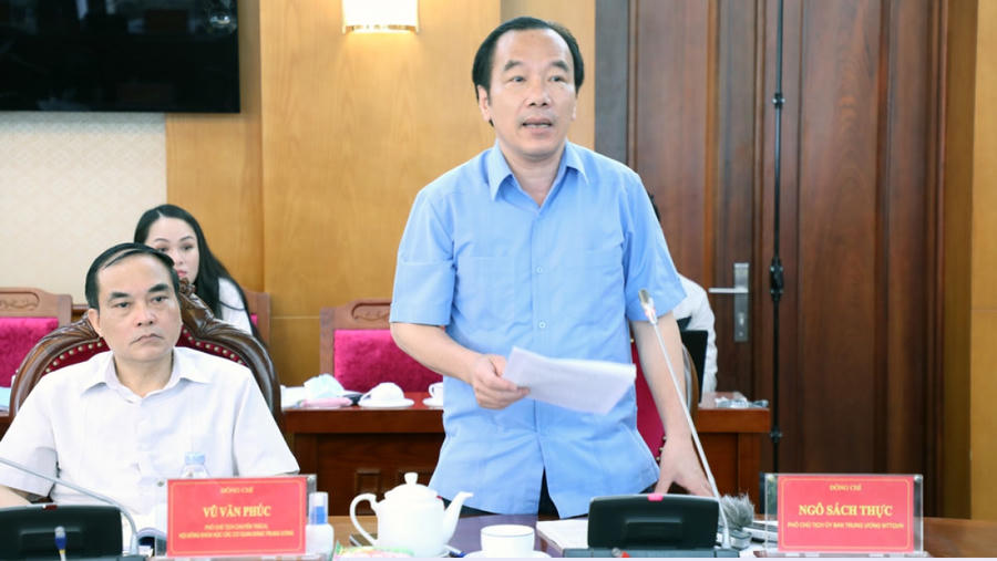 Ông Ngô Sách Thực, Phó Chủ tịch Ủy ban Trung ương MTTQ Việt Nam.