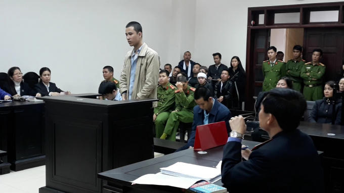 Bị cáo trong phiên xét xử phúc thẩm.