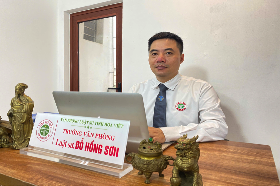 Luật sư Đỗ Hồng Sơn (Văn phòng Luật sư Tinh Hoa Việt).