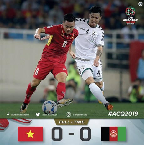 Trận hòa trước Afghanistan giúp Việt Nam có vé tham dự Asian Cup 2019
