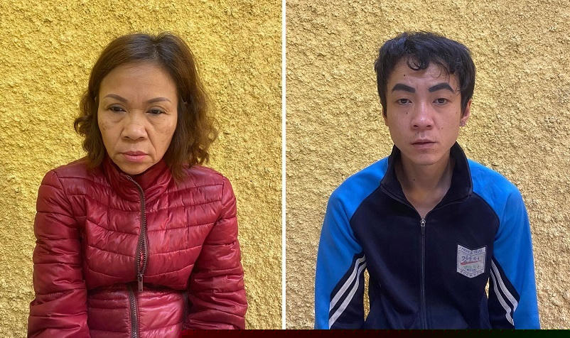 Đối tượng Trịnh Kim Tuyết và Phạm Văn Dũng.