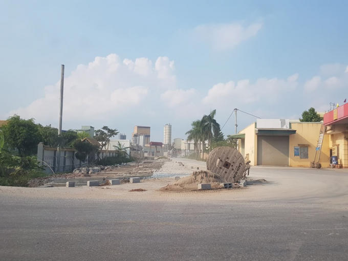 Đường vào Cụm Công nghiệp Kỳ Sơn.