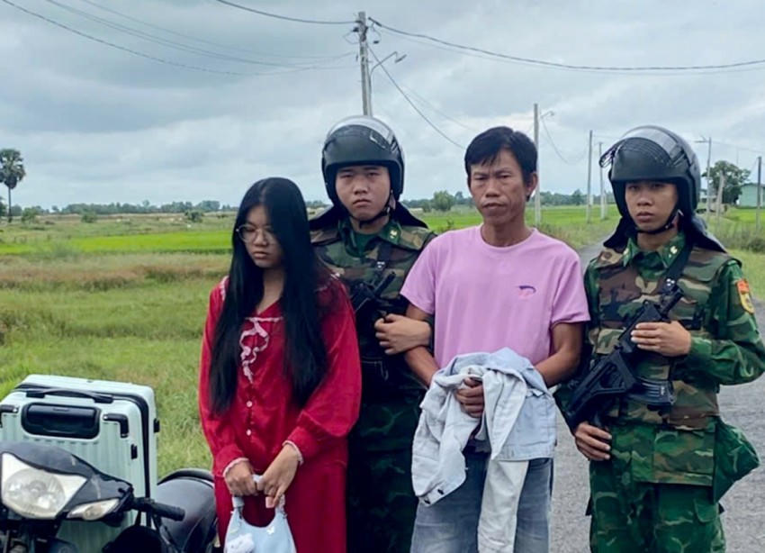 2 đối tượng Nguyễn Văn Linh và Hà Thị Huỳnh Như. Ảnh: Luận Quân