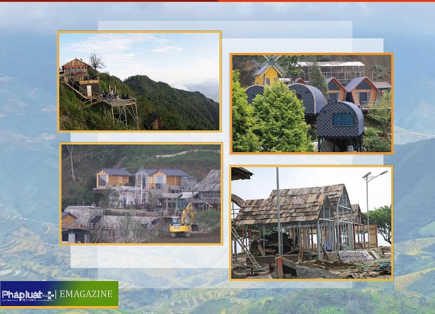 Hình ảnh công trình vi phạm tại Tà Xùa, Sơn La (năm 2023).