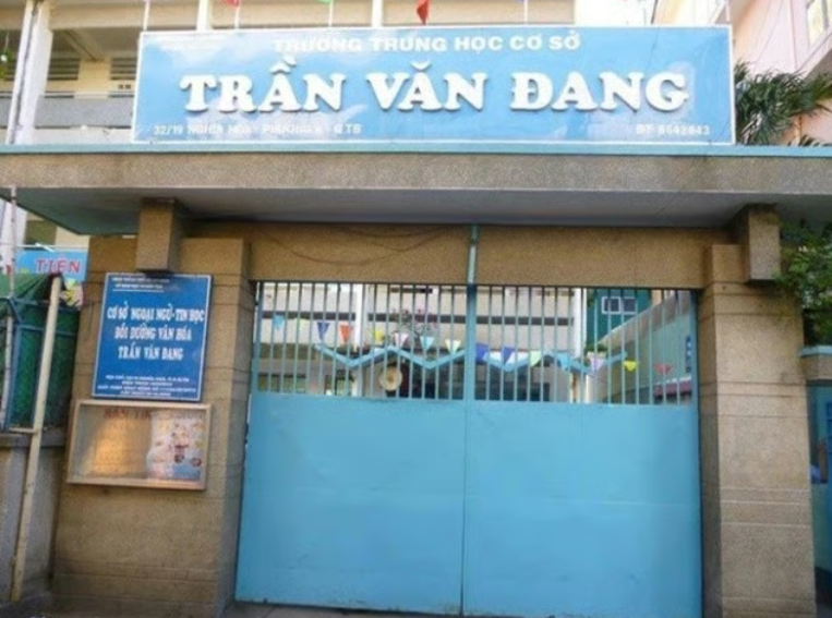 Trường THCS Trần Văn Đang, TPHCM.