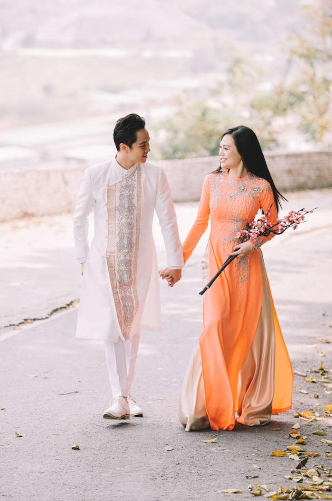 Nhật Tinh Anh và Cao Thùy Linh phơi phới đón Xuân về