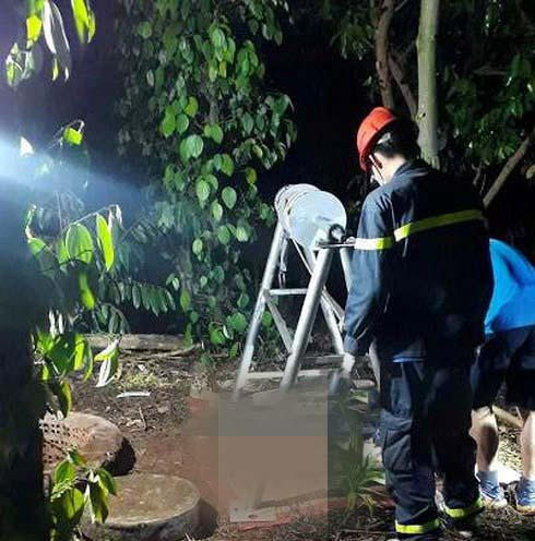 Hiện trường phát hiện thi thể người đàn ông.