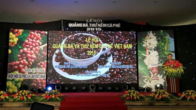 chương trình khai mạc “Lễ hội quảng bá và thử nếm Cafe Việt Nam 2015”.