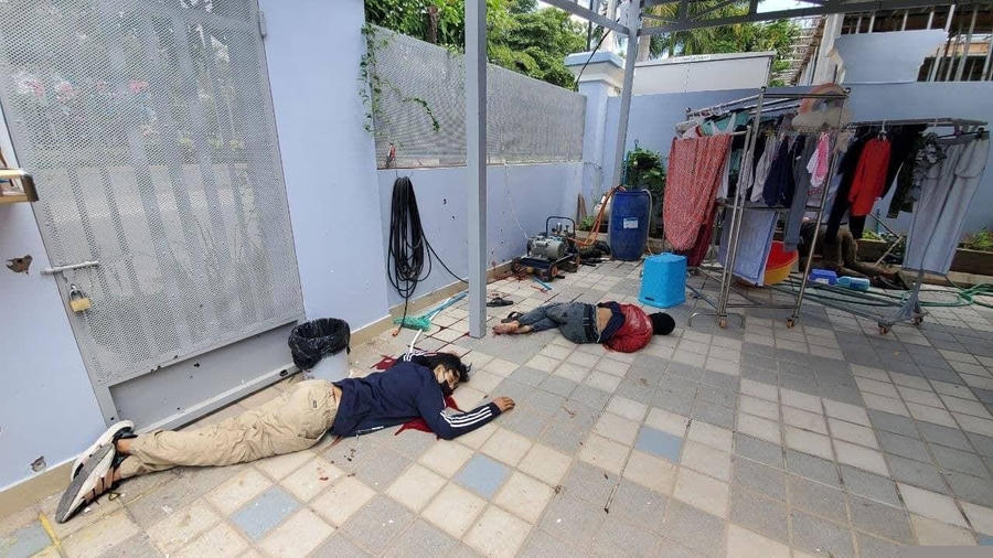 Các đối tượng bắt cóc bị tiêu diệt. Ảnh: Sở Hiến binh thành phố Phnom Penh