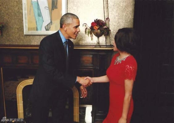 Lưu Hiểu Khánh chia sẻ niềm vui phấn khích khi được là khách Vip của ngài tổng thống đầy quyền lực. Nguồn: Sina.