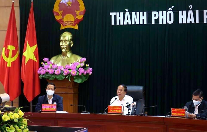 Bí thư Thành uỷ Lê Văn Thành chủ trì hội nghị