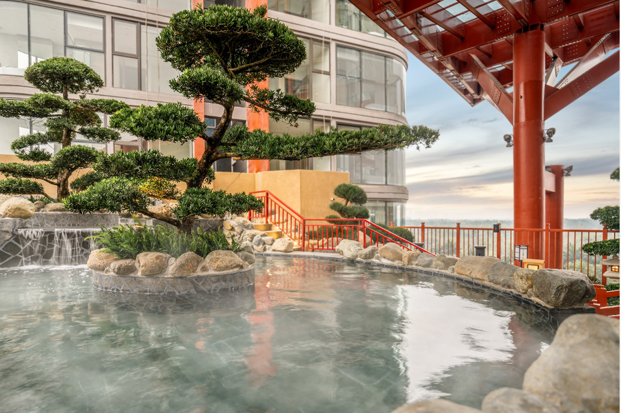 Tổ hợp khoáng nóng nằm tại tầng 3-4 của tòa nhà Landmark, Swanlake Residences